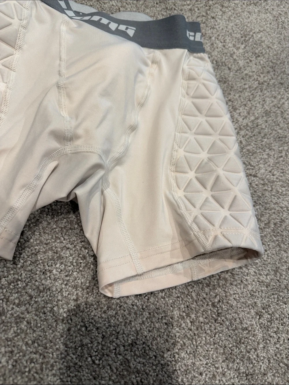Coolomg Youth Padded Sliding Shorts With Cup Pocket